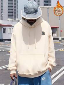 2025 Otoño Invierno Nueva Sudadera con Capucha Suelta para Hombre, Impresión de Calavera y Cámara, Manga Larga, Top Deportivo Casual, Versátil, Marca de Moda, Estilo de Calle, Chaqueta Cálida y Elegante para Jóvenes Estudiantes - Negro - Ver 10