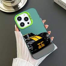 Funda de Teléfono Deportiva de Pasión Artística Estilosa y Genial para Apple  13 12 11 XS Pro Max Plus Blanca Verde TPU Anti-Rasguño Colorida Plateada URUM - Colores mixtos - Ver 8