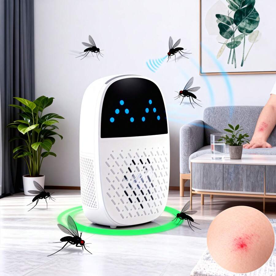 Ultrasonic Pest Repeller | Dual Frequency Technology, Humane Pest Control For Indoor Home/Kitchen/Garage/Warehouse, Keeps Away Mice, Cockroaches, Flies, Mosquitoes