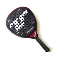 1pc Joeyplay 24K Carbon Fiber Flat Tennis Racket, High-Performance Diamond Head Padel Cage Tennis Racket, Ultra-Light Full Carbon Fiber Flat Tennis Racket, High-Grip 3D Textured Reflective Surface, EVA Foam Core Super Elasticity, Anti-Slip Ergonomic Handle, High Shock Absorption Design, Powerful Performance, Fashionable Sports Racket, Red/Blue/Orange