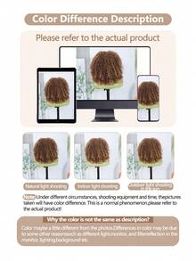 14-calowa syntetyczna, odporna na ciepło, 13x6 kręcone, falowane włosy, wstępnie wyrwane, syntetyczna linia włosów, peruki z koronką z przodu, czarne, brązowe, wielokolorowe, syntetyczne włosy, wyrwane, naturalna linia włosów, codziennie używane dla dziewcząt, kobiet, cosplay, naturalnie wyglądająca, syntetyczna, miękka peruka - Wielokolorowe - Zobacz 10