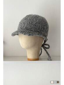 优雅奢华针织棒球帽，复古时尚保暖针织报童帽，适合秋冬季女士佩戴 - 彩色 - 查看 14