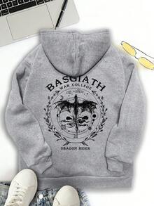 龙骑士第四翼创意时尚运动上衣女士休闲连帽衫