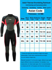 scubadonkey 3.0毫米厚男士保暖潜水服，氯丁橡胶隔热冲浪泳衣，水上运动连体服，氯丁橡胶保暖泳装 - 彩色 - 查看 11