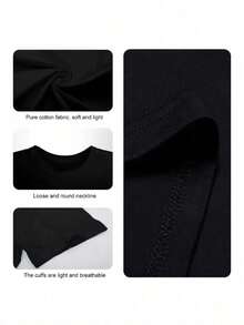 [Valentine's Day T-Shirt] Happy Valentine's Day! | Love-A-Lot Bear Graphic T-Shirt | Cupid Element | 100% Cotton T-Shirt | Declaration Of Love T-Shirt | Cartoon Theme T-Shirt | Gift For Your Partner | Valentine's Day Gift | Unisex | Printed T-Shirt | Casual T-Shirt | Graphic Tee | Streetwear T-Shirt | Soft And Skin-Friendly 100% Cotton Material, Easy To Wash | A Great Choice For Everyday Wear Or As A Holiday Or Birthday Gift For Your Girlfriend Or Wife! - 黑色4 - 查看 6