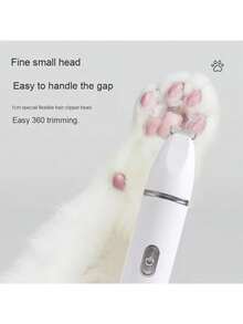 2-Speed Rechargeable 3-In-1 Pet Grooming Kit, Electric Hair Clipper, Electric Dog Nail Trimmer And Grinder, Low Noise Clipper - Multicolor - View 5