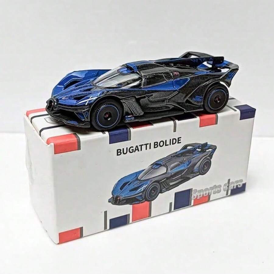 Burago Mô hình xe hơi đúc hợp kim chính hãng tỷ lệ 1/64, Mercedes-Benz, Cadillac, Chevrolet, mô hình xe hơi kim loại đúc thực tế, mô hình xe hơi mini trang trí sưu tầm. - Bolide Blue - Xem 1