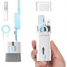 Electronics Cleaner Kit. Keyboard Brush,  Cleaning, Phone Screen Cleaner. Computers, MacBooks, Laptops, Pro, Headphones. - Blue - View 2