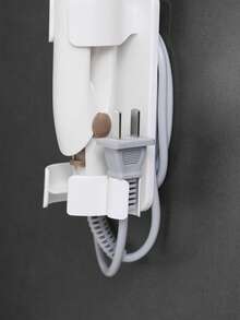 免钻孔吹风机支架，浴室壁挂式吹风机架，浴室吹风机收纳整理架，适用于浴室收纳，壁挂式储物架，小巧便携，易于安装，适合小空间 [随机] 浴室配件 - 彩色 - 查看 9