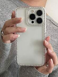Fashion Rhinestone Clear Phone Case Compatible With IPhone 17 Pro Max 17 Pro 16 Pro Max 15 14 Pro 13 12 Pro 14 16 Plus 17 Air 11 13 Soft Transparent Cover - Clear - View 5