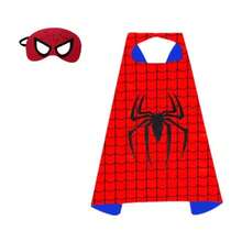 70cm*70cm Marvel Spiderman Mask Cape, Anime Cosplay Costume, Marvel Toy, Christmas Party Gift