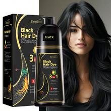 Ginseng Hair Dye Shampoo 21.13 Fl. Oz, Containing Ginger And He Shou Wu Extracts, Moisturizes And Is Gentle And Non-Irritating, Quickly Covers Gray Hair, And Provides Long-Lasting Color. Available In Black, Brown, And Chestnut Brown, Suitable For All Hair Types. - 棕色 - 查看 4