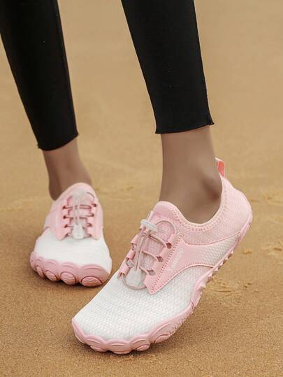 Women's Quick Dry Adjustable Water Shoes, Suitable For Beach, Vacation, Camping, Party, Surfing, Fishing, Indoor Yoga & Fitness, Amphibious Outdoor Activities, Soft Barefoot Shoes For Summer