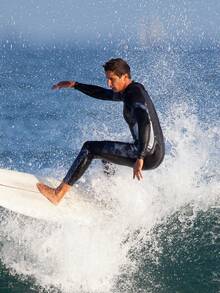 scubadonkey 3.0毫米厚男士保暖潜水服，氯丁橡胶隔热冲浪泳衣，水上运动连体服，氯丁橡胶保暖泳装 - 黑色 - 查看 1