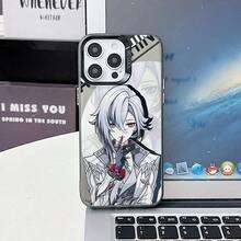La funda de teléfono del personaje de juego genial y elegante Arlecchino es compatible con Apple para iPhone 17, Air 16, 16E, 15, 14, 13, 12, 11 Pro Max, X, XR, XSMAX, 8, 7 Plus, con un nuevo diseño simple y creativo en carcasa dura mate plateada. - Mezcla de colores - Ver 6