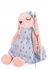 1个可爱兔子毛绒玩偶，设计精美，可作家居装饰玩偶、沙发摆件，适合作为生日、情人节、毕业、母亲节礼物、节日礼物，毛绒玩偶，毛绒制品，生日礼物，史迪奇，可爱小物，玩偶 - 彩色 - 查看 8