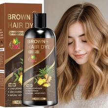 This 4-In-1 Ginger Hair Coloring Shampoo Contains Ginger And Polygonum Multiflorum Extracts. It Moisturizes And Is Gentle And Non-Irritating, Quickly Covers Gray Hair, And Provides Long-Lasting Color. Available In Black, Brown, And Chestnut Brown Shades, Suitable For All Hair Types. - màu đen - Xem 5