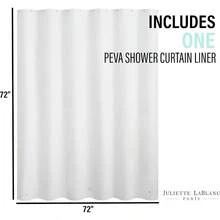Peva Shower Curtain Liner, 72 inchx72 inch, - 182,9An x 182,9Al cm (1 Panel) + Transparente - Ver 4