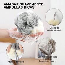 XGTCepillo corporalcepillo corporal para baño cepillo para la elda duca 2 cepillos. El diseño con mango largo doblado ayuda a limpiar la elda. Con 2 bs de baño - Rosa - Ver 4