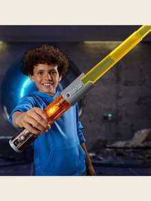 Hasbro 星球大战光剑（乔尔·方达绝地武士款）| 官方授权，ABS塑料材质，配件齐全，圣诞节/生日礼物，带声光效果的可伸缩收藏玩具，星球大战 - 彩色 - 查看 7