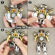 1pc Transformable Finger Spinner, Unisex Sensory Toy, Perfect Party Gift, Fun Transforming Chain Robot Spinner. , Classroom Reward, Creative Spinner, High Quality - Multicolor - View 6