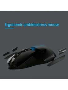 Logitech Ratón inalámbrico profesional para juegos G903: sensor HERO 25K, tecnología LIGHTSPEED de 1 ms, batería de ultra larga duración de 140 horas, diseño ambidiestro, efectos de iluminación dinámicos RGB, rueda de desplazamiento magnética.