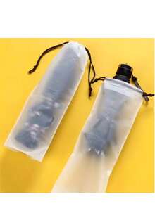 1pc Matte Semi-Transparent Plastic Umbrella Storage Bag, Reusable Portable Drawstring Umbrella Pouch, Household Storage Bag,Women's Day,Travel Essentials,Wedding Favours,Y2k,Bedroom,Car Accessories Women,Kitchen Decor - Multicolor - View 5