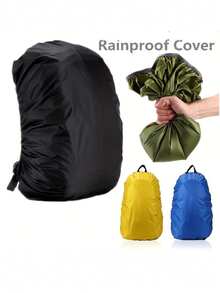 Backpack Rain Cover, Ideal For Outdoor Activities And Sports. Designed Specifically For Hiking Backpacks, Dust-Proof And Easy To Carry.
