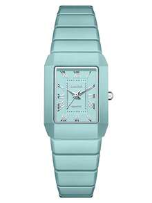 LIGE 女士手表，防水石英表，防滑表冠，陶瓷表带 - 白色 - 查看 14