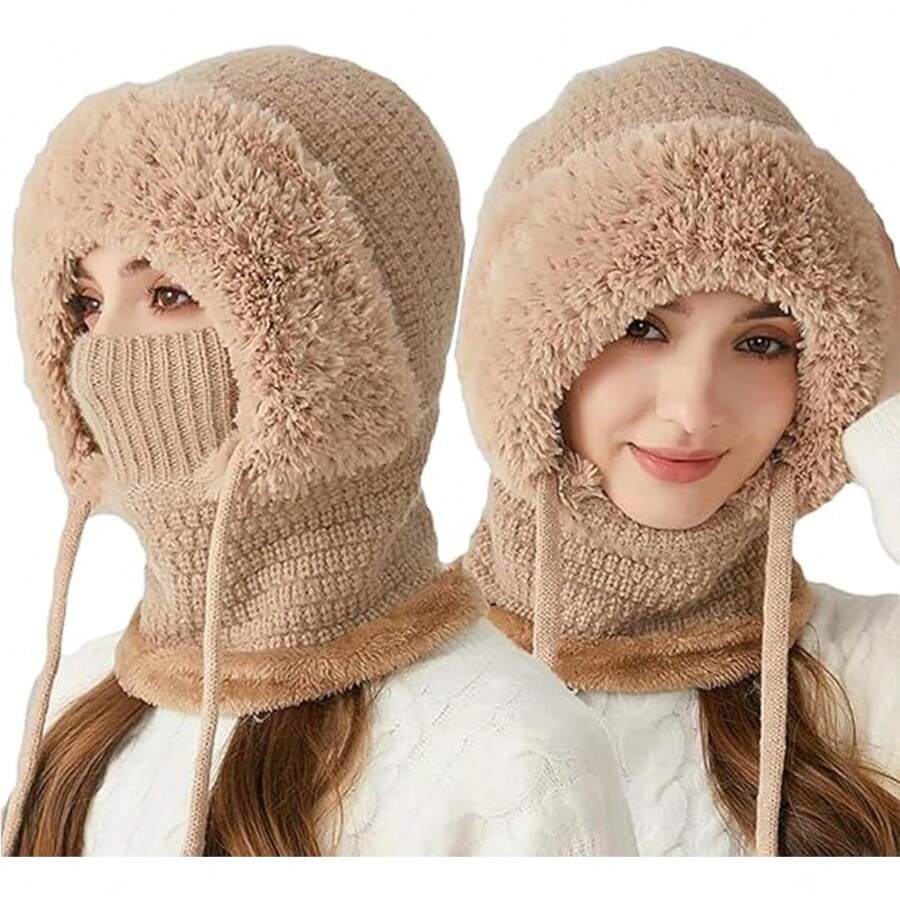 Motorcycle Mask & Scarf - Khaki - View 1