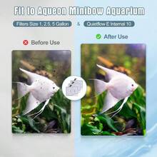 12 Packs Small Filters Cartridges Compatible With Aqueon Small Carbon Cartridge Compatible With Aqueon QuietFlow E Internal Power 10 And 1/2.5/5 Gallon Minibow Aquarium Filters - S-12pack - View 7