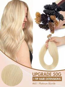 12-22 Inch Remy Human Hair I-Tip Extensions, Easy To Style, Cold Fusion, Pre-Bonded, Real Hair, Long-Lasting, Soft & Natural, Portable For Travel & Daily Styling - Multicolor - View 38