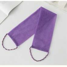 1pc New Exfoliating Bath Towel With Drawstring And Lather Net, Unisex, Deep Cleansing - Multicolor - View 4