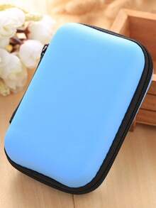 1pc Portable Mini Storage Bag, Phone Charger Cable Organizer Pouch, Zipper Wallet, USB Charger Earphone Organizer, Portable Hard Drive Earphone Case - Multicolor - View 14