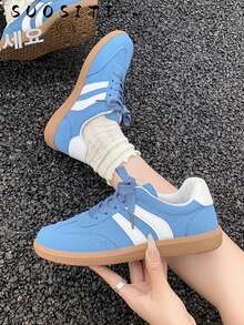 2026 New Women Flat Casual Comfortable Sneakers - Blue - View 3