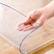 14 X 24 Inch Clear Table Cover Protector 2mm Thick Clear Desk Mat Plastic Table Cover Vinyl Table Protector Desk Mats On Top Of Desks - 12英寸 x 36英寸 - 查看 1