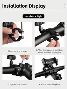 WEST BIKING Bicycle Phone Holder Foldable Easy To Remove Adjustable Width 360° Free Rotation Compatible With Multiple Models MTB Road Bike Phone Holder - Multicolor - View 9