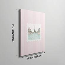 1pc Retro Striped Cottagecore Wall Art Picture Whimsical Vintage Paris Canvas Print Paintings,Farmhouse Nursery Decor For Bedroom, Living Room Or Office,Old Money Aesthetic Poster,Gift For Her,Unframed Or Framed - Multicolor - View 16