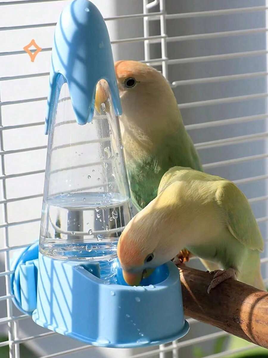 Automatic Bird Waterer, Large Capacity Hanging Drinking Cage, Suitable For Parrots, Hamsters, Gerbils, Anti-Spill And Anti-Splash Water Bottle, Automatic Bird Feeder, Plastic Hanging Bird Waterer, Can Be Hung Or Used, Say Goodbye To Messy Parrot Drinking Environment, Bird Drinking Fountain