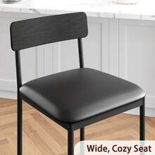 Techigher Dining Table & Chair Sets - Bộ hai ghế quầy bar - màu đen - Xem 4
