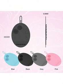 硅胶化妆刷清洁垫，三合一刷子清洁垫，可折叠化妆刷收纳架，化妆调色盘，可水洗化妆刷，化妆海绵，粉色 - 彩色 - 查看 7