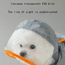 ARC ARCE 小型犬、幼犬、泰迪犬、贵宾犬适用四腿防水狗雨衣，带牵引绳孔