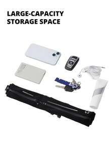 CAMEL CROWN Unisex Sports Waist Bag, Running Phone Pouch, Multi-Functional Ultra-Thin Invisible Belt - Black - View 4