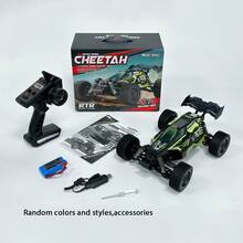 1:16 Scale Remote Control Monster Truck - High Speed Racing Car Over 38 Km/H - (Blue/Purple) - Alloy Off-Road Truck With LED Lights, Battery And Waterproof Function - Adult High Speed Racing Car Toy, Gift For Birthday, Christmas, Holiday And New Year