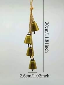 1pc Lucky Horseshoe Pendant Decor, Wrought Iron Love Bell Wind Chime With Decorative Chain, Suitable For Wall, Room, Garden And Yard Decoration, Vintage Horseshoe Ornament, Great For Home Wall Decor, Also An Ideal Gift For Holidays, Valentine''s Day For Women/Men - Multicolor - View 11