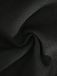 Bộ đồ 2 mảnh gợi cảm, đa năng gồm áo tank top cổ chữ V cài cúc phía trước và quần short ống rộng, hàng mới về mùa xuân/hè, trang phục đi nghỉ mát cho nữ. - màu đen - Xem 9