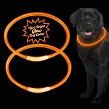 USB Rechargeable LED Dog Collar - Adjustable Pet Collar With 3 Lighting Modes And 360-Degree All-Round Safety Lighting, Suitable For Small/Medium/Large Dogs. Made Of Customizable TPU Material, Designed For Night Walking, Running And Hunting, Making Your Beloved Dog More Noticeable At Night. - Multicolor - View 17