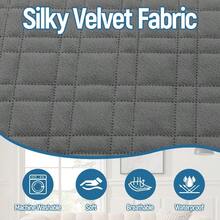 Waterproof L Shaped Couch Cover For Sectional Sofa Velvet Quilted Corner Sofa Cover L Shape Furniture Protector Slipcover Set With Non Slip Straps For Pets Dogs Kids (Large, Dark Grey) - Dark Grey - View 7