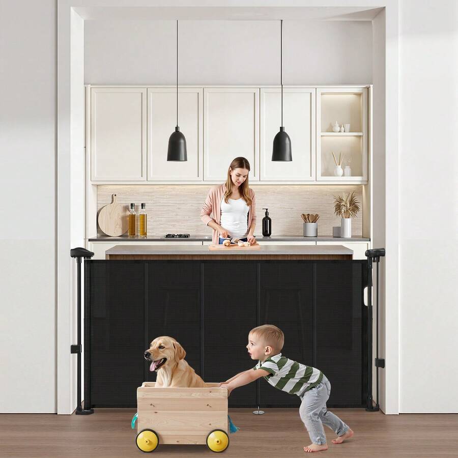 Baby Protection Gate - Schwarz 55 Zoll Teleskop 33 Zoll - View 1