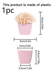 1pc 10CM(H) Artificial Artemisia Mini Potted Plant, Suitable For Home Living Room, Fireplace, Bedroom, Bathroom, As An Exquisite And Compact Decorative Item For Scene Arrangement During Valentine's Day, Wedding, Mother's Day, Etc. - Multicolor - View 13